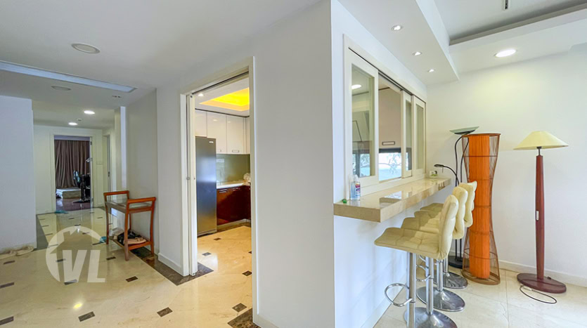 New apartment with terrace and closed kitchen to rent in Tay Ho