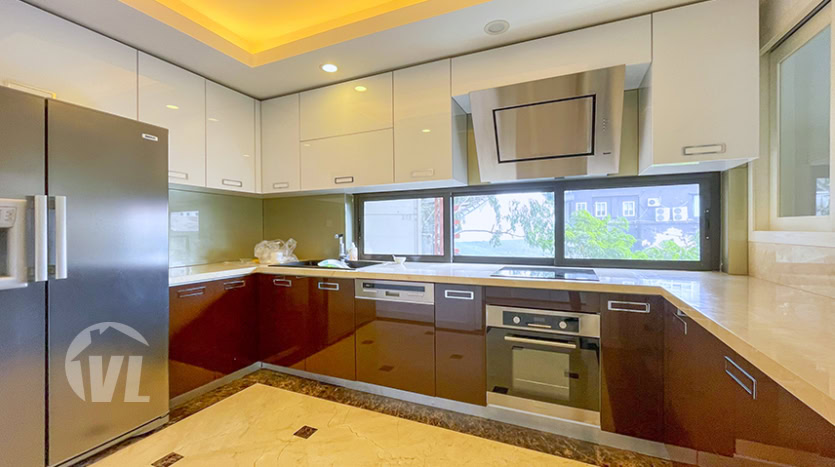 New apartment with terrace and closed kitchen to rent in Tay Ho