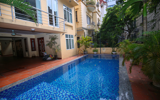 Unfurnished house with swimming pool in Tay Ho