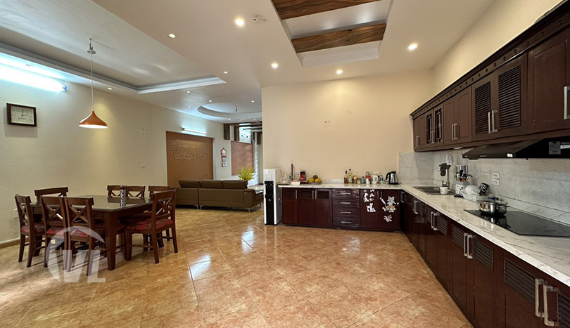 4 bedroom partly furnished house to lease in Long Bien