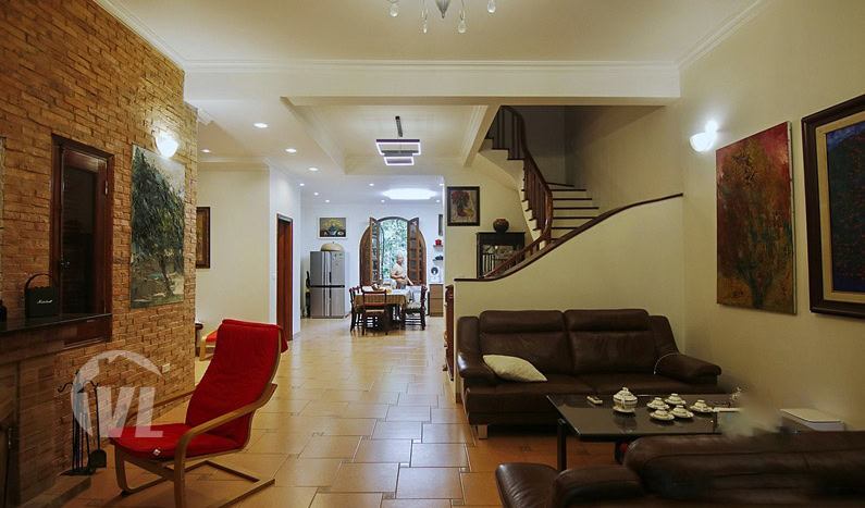 House with yard close to the French School LFAY in Hanoi