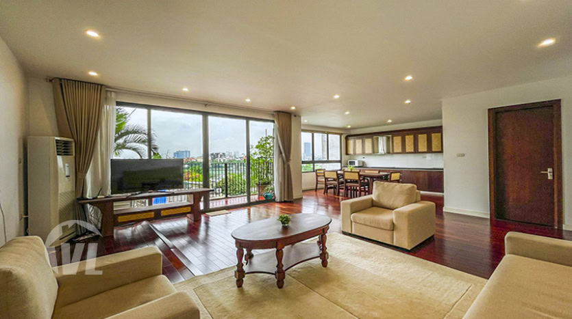 Spacious 3 bedrooms apartment with West Lake view in Tay Ho