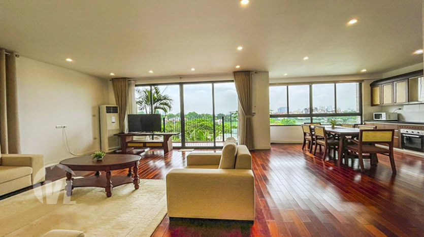 Spacious 3 bedrooms apartment with West Lake view in Tay Ho