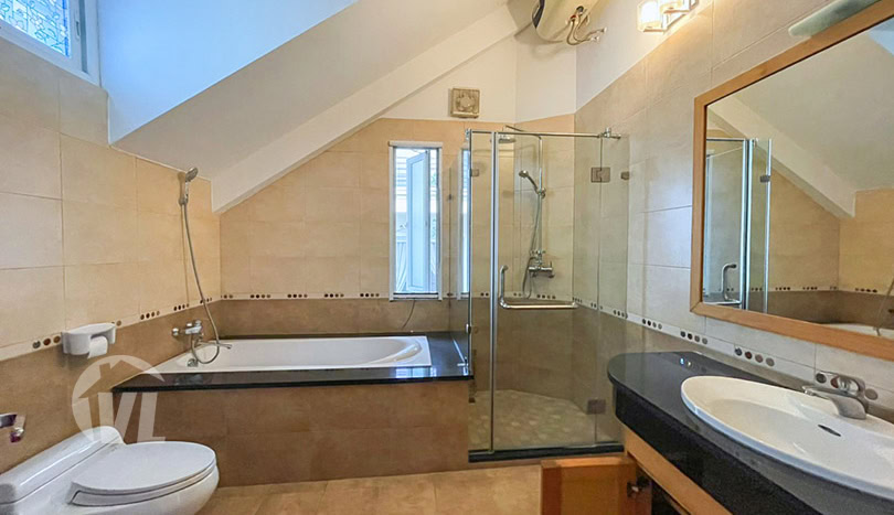 Villa with swimming pool and lake view in Tay Ho for rent