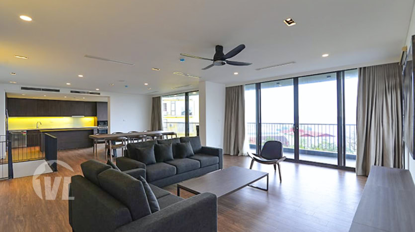 3 bedrooms duplex apartment with lake view in Tay Ho area