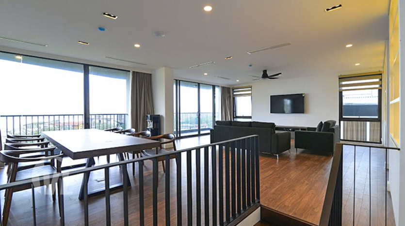 3 bedrooms duplex apartment with lake view in Tay Ho area