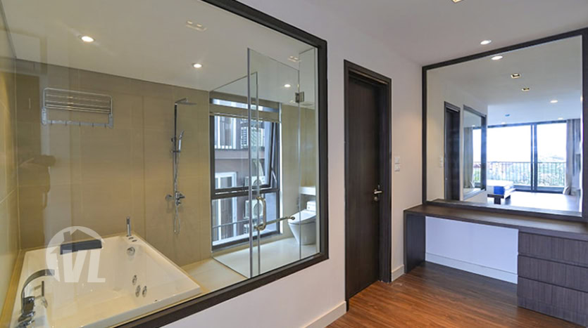 3 bedrooms duplex apartment with lake view in Tay Ho area