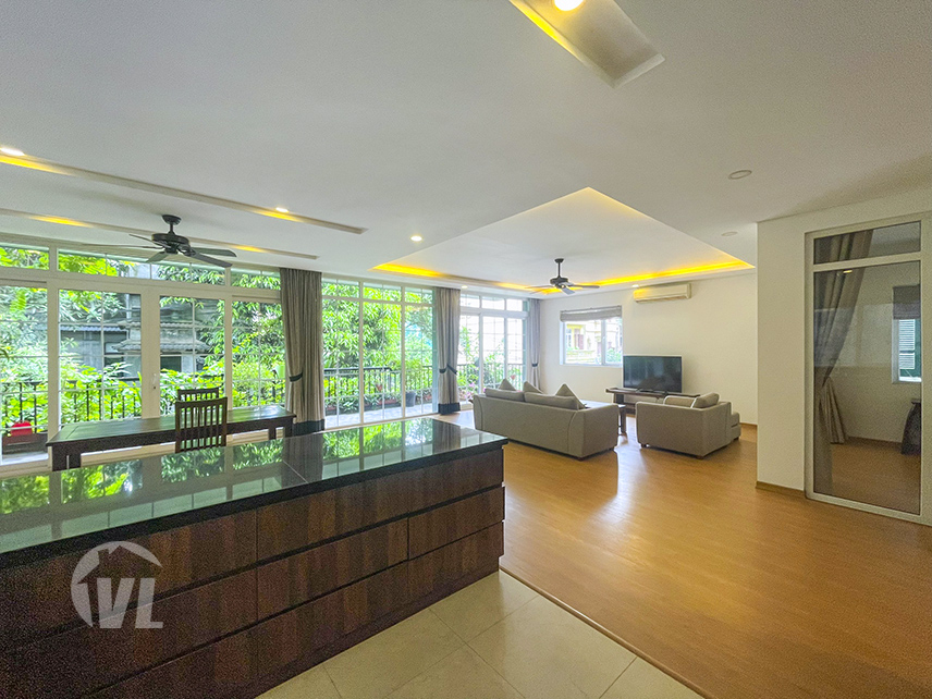 333 Furnished 4 bedroom apartment to rent with green view in Tay Ho