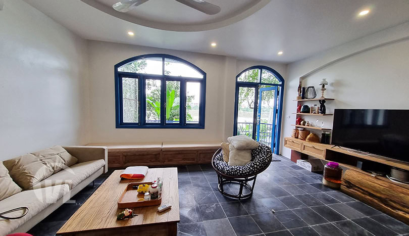 Furnished 3 bed house for rent in Long Bien on the Red River