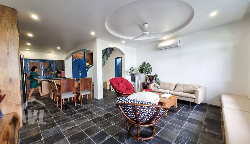 Furnished 3 bed house for rent in Long Bien on the Red River