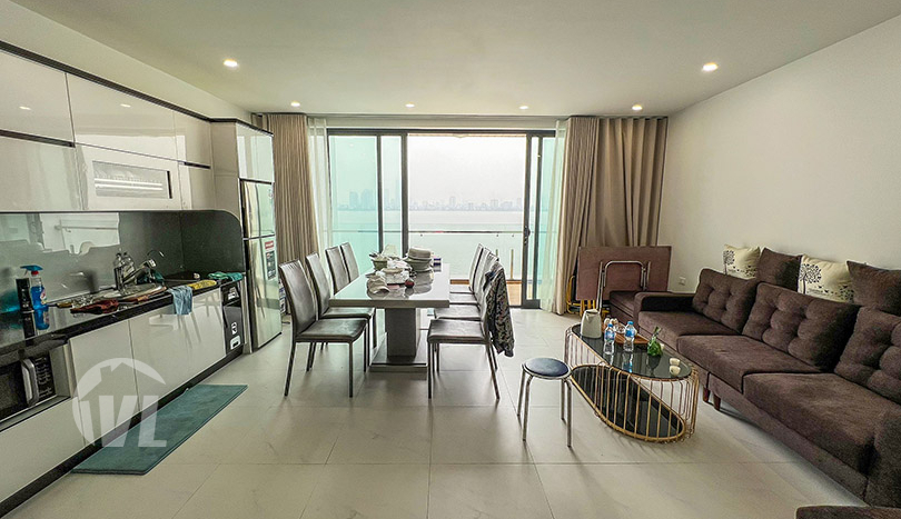 Partly furnished house with lake view in Tay Ho