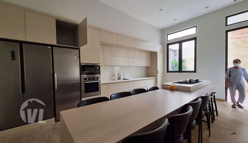 Modern villa with garden to rent close to LFAY in Long Bien
