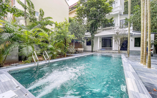 Tay Ho swimming pool villa for rent 4 bedrooms