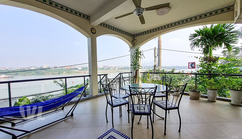 5 bed villa with River View to lease in Long Bien