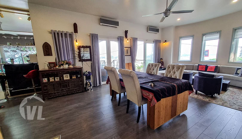 5 bed villa with River View to lease in Long Bien