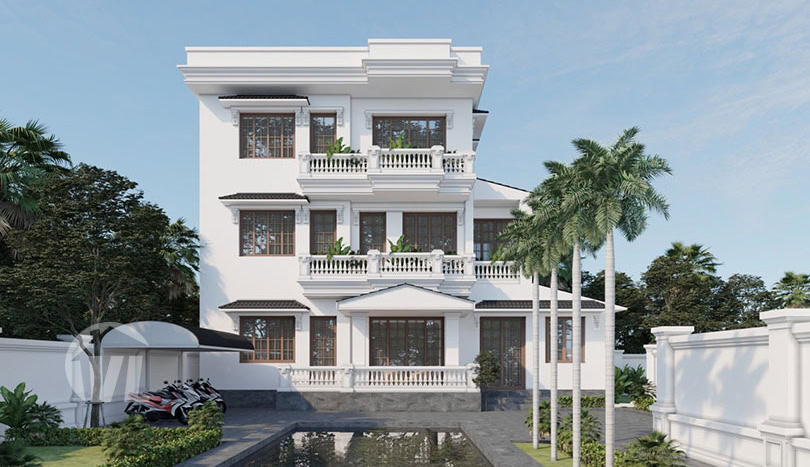 Refurbished Tay Ho house for rent with swimming pool and garden
