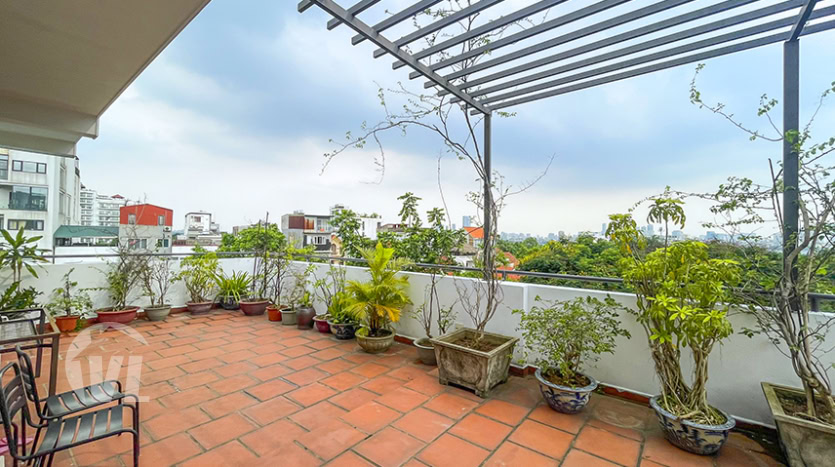 2 beds apartment with large terrace to rent in Tay Ho