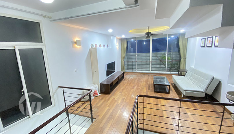 Furnished 2 beds, 1 office room house for rent in Tay Ho