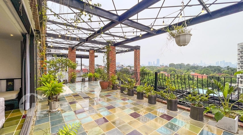 Original 2 bedroom penthouse apartment with terrace in Tay Ho