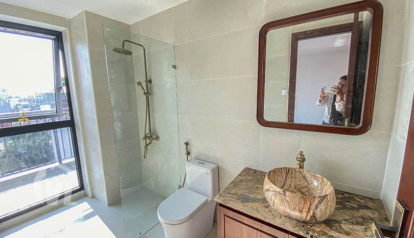 240 sq m new 3 bed apartment to rent in Tay Ho with open view