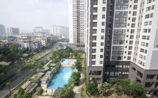 Minimalist style Starlake 3 beds apartment to rent in Hanoi