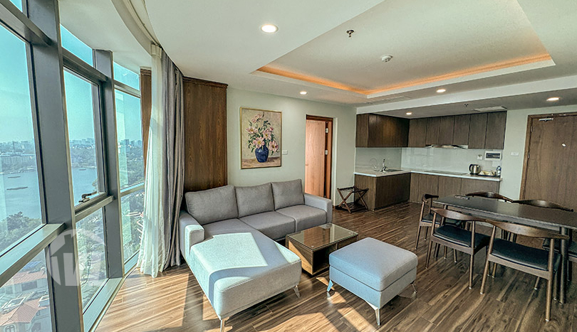 All inclusive 1 bedroom apartment with lake view in Hanoi