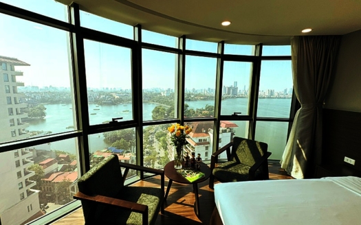 All inclusive 1 bedroom apartment with lake view in Hanoi