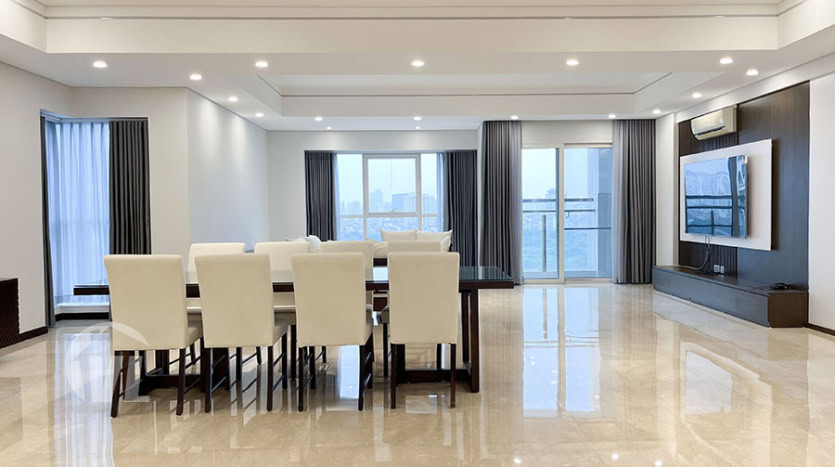High floor 4 bedroom apartment for rent in L2 building Ciputra