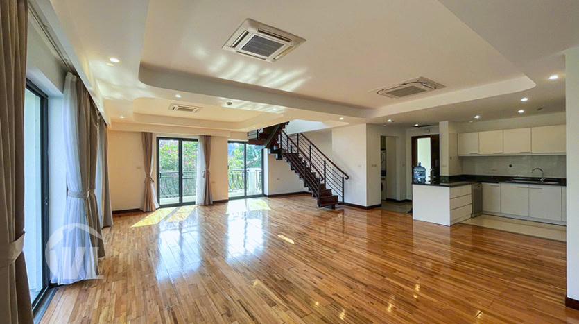 New duplex 4 bedroom apartment to lease in Tay Ho district