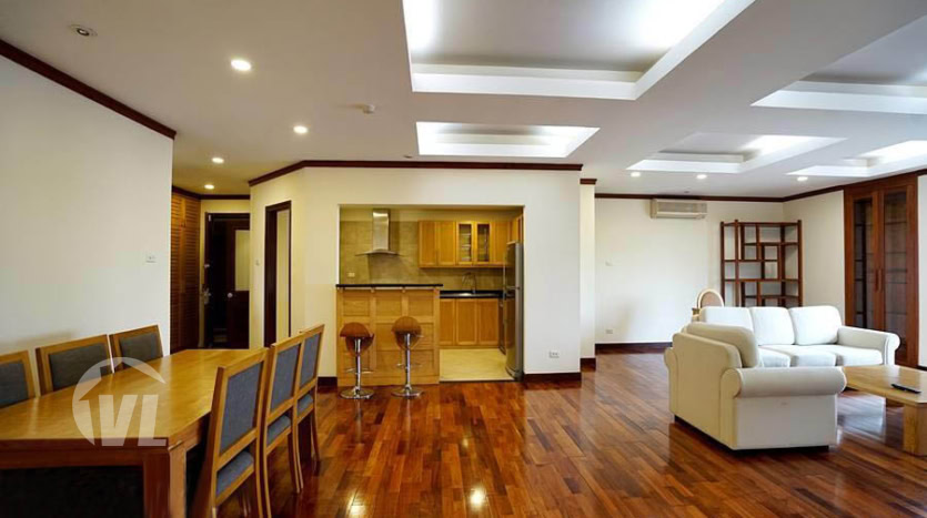 3 bedroom serviced apartment to lease in Hoan Kiem Hanoi center