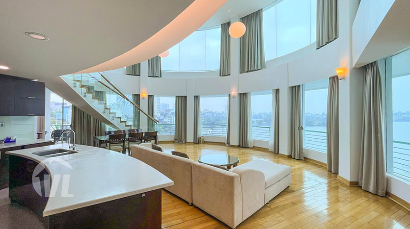 Luxury 3-Bedroom Penthouse for Rent on Tay Ho Lake