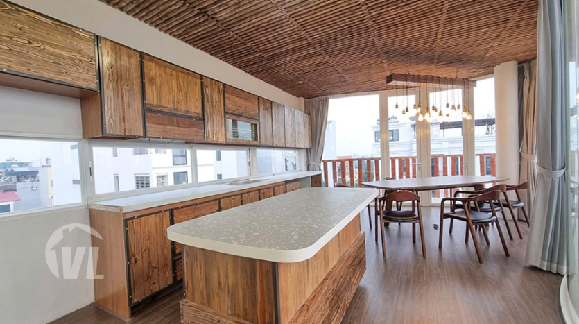 Modern 2-Bedroom Duplex Apartment for Rent in Ngoc Thuy near LFAY