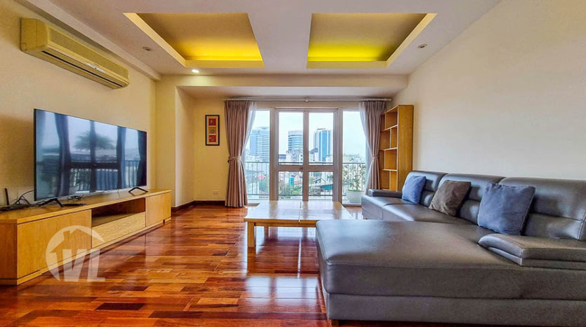 134 sq m 2 bedroom apartment to lease in Hoan Kiem on a high floor