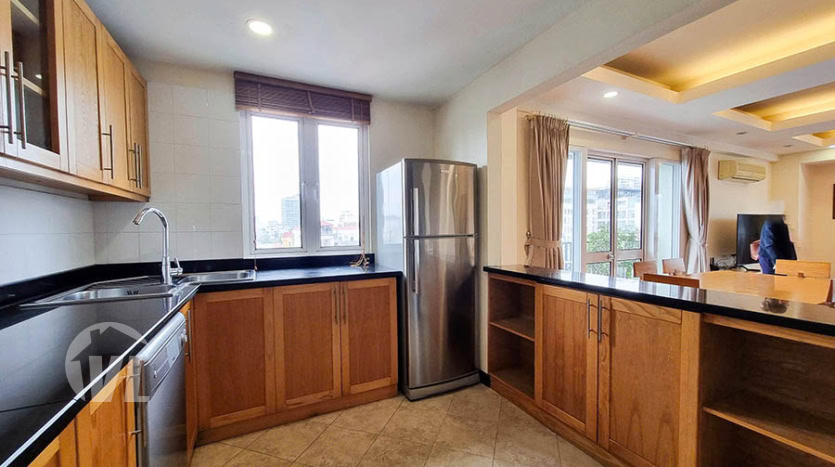 134 sq m 2 bedroom apartment to lease in Hoan Kiem on a high floor