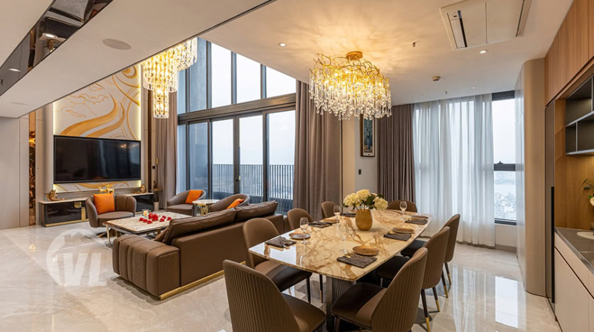 Exclusive 5-Bedroom Furnished Penthouse for Lease in Han Jardin