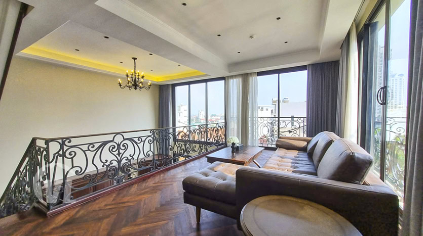 Furnished 3-Bedroom Triplex Apartment with Car Access in Tay Ho