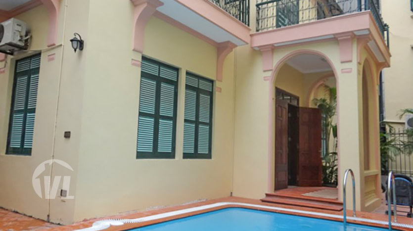 House for Rent in Tay Ho – 4 Bedrooms with Swimming Pool
