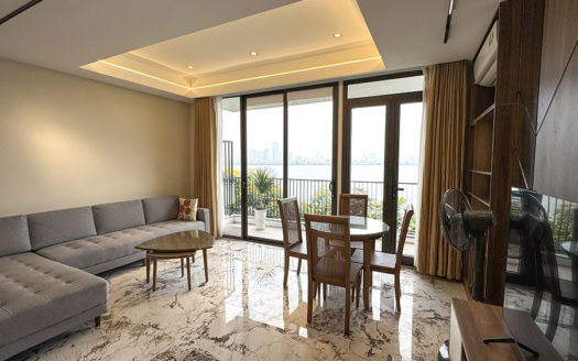 Lake view 3 bedroom apartment for rent in Vu Mien Tay Ho
