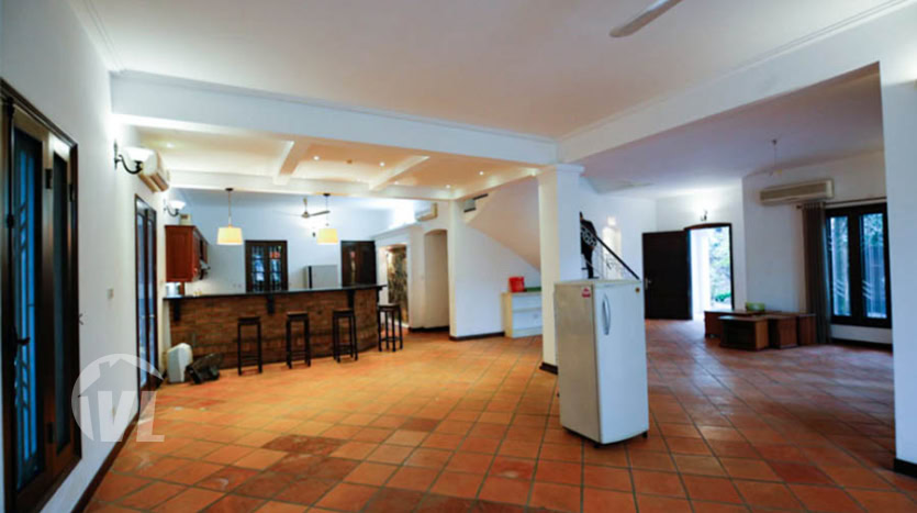 French Colonial Villa with Large Garden to lease in Tay Ho