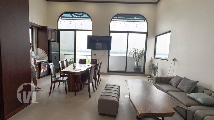 Modern 4-Bedroom House with River View for Rent in Long Bien