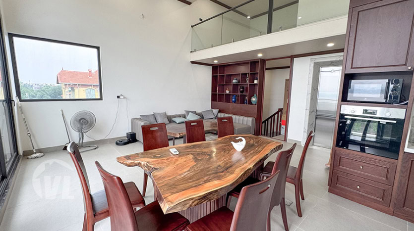 Modern 4-Bedroom House with River View for Rent in Long Bien