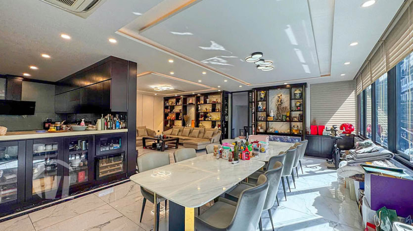Modern villa to lease with car access and terrace in Tay Ho