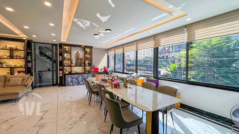 Modern villa to lease with car access and terrace in Tay Ho