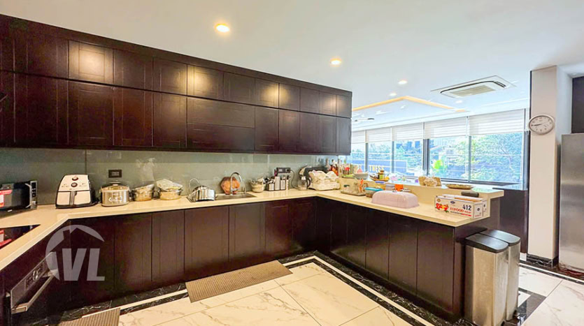 Modern villa to lease with car access and terrace in Tay Ho