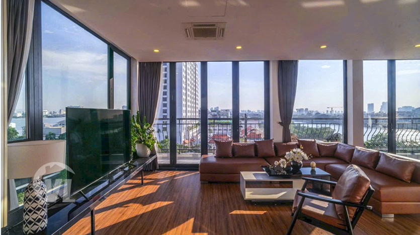 New rental 2 bed apartment facing the West Lake in Tay Ho