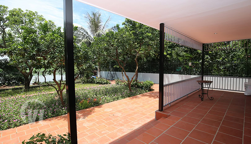 Rental 3 bedroom furnished house in Tay Ho with 500sq m garden