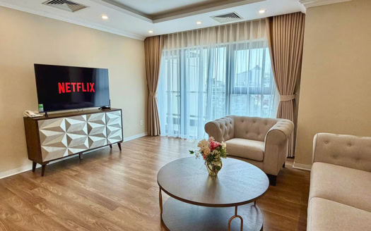 3-bedroom serviced apartment for rent in Truc Bach