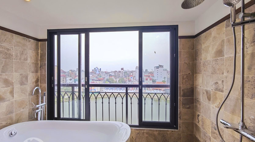 Brand-new Indochina-style 3-bedroom apartment for rent in Tay Ho