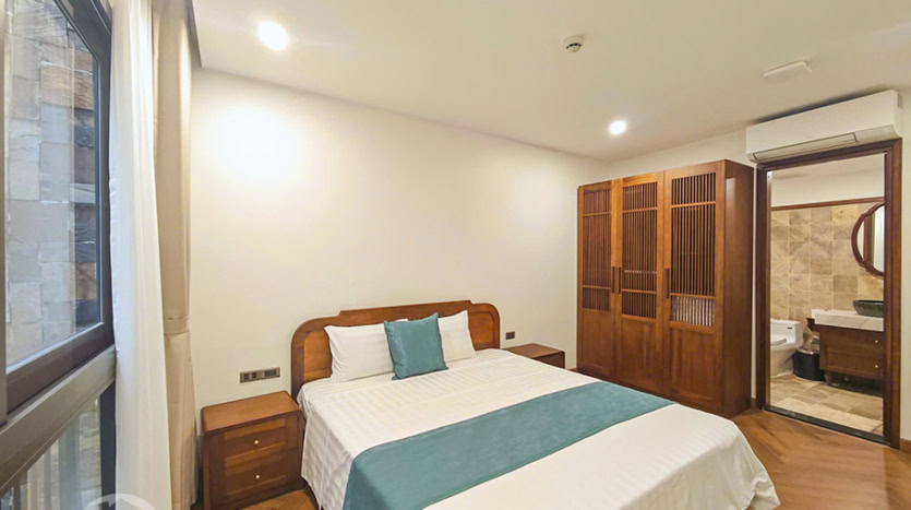 Brand-new Indochina-style 3-bedroom apartment for rent in Tay Ho