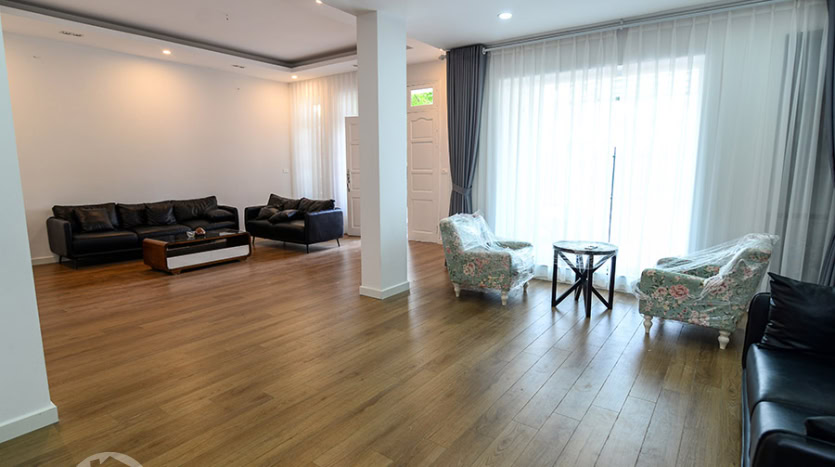 Partly furnished 4 beds house to lease in Ciputra Hanoi